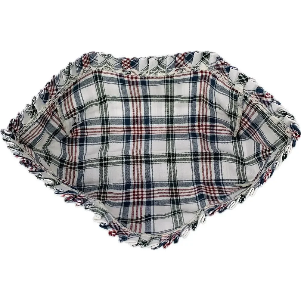 Longaberger MARKET DAY PLAID EASTER BASKET LINER Only‎ NEW 269052 10x3.75
